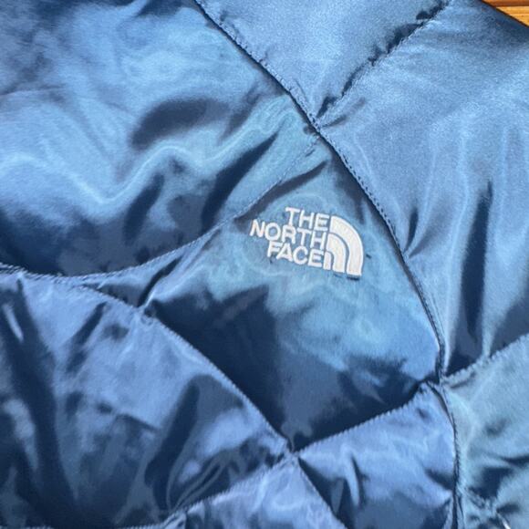 North Face Puffer Jacket Women Medium Blue 550 Down Fill Packable Lightweight - Picture 6 of 14
